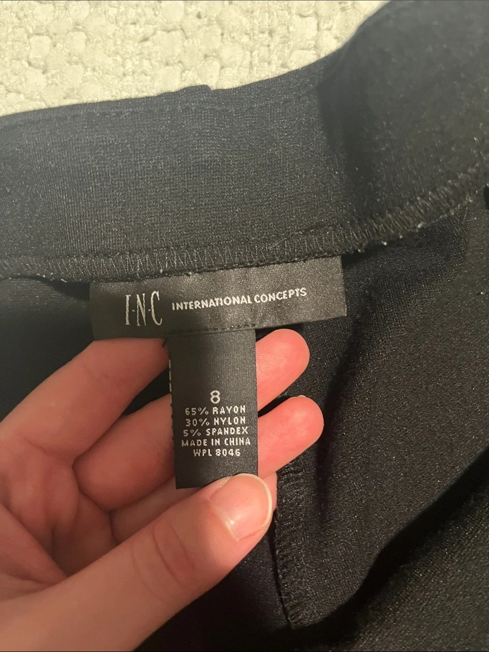 INC International Concepts Black Flared Dress Pants